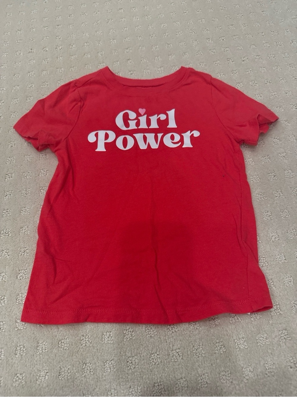 Old Navy Girls Red Girl Power Graphic T-Shirt Size 5T